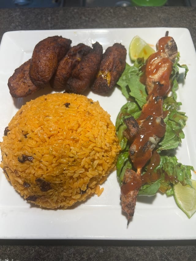 Pincho De Cerdo Meal.