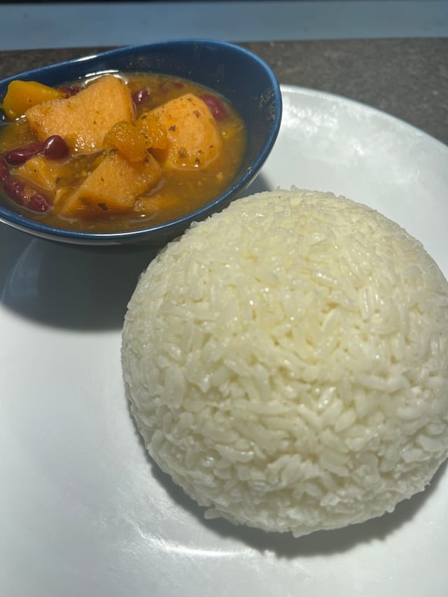 White Rice W/ Red Beans.